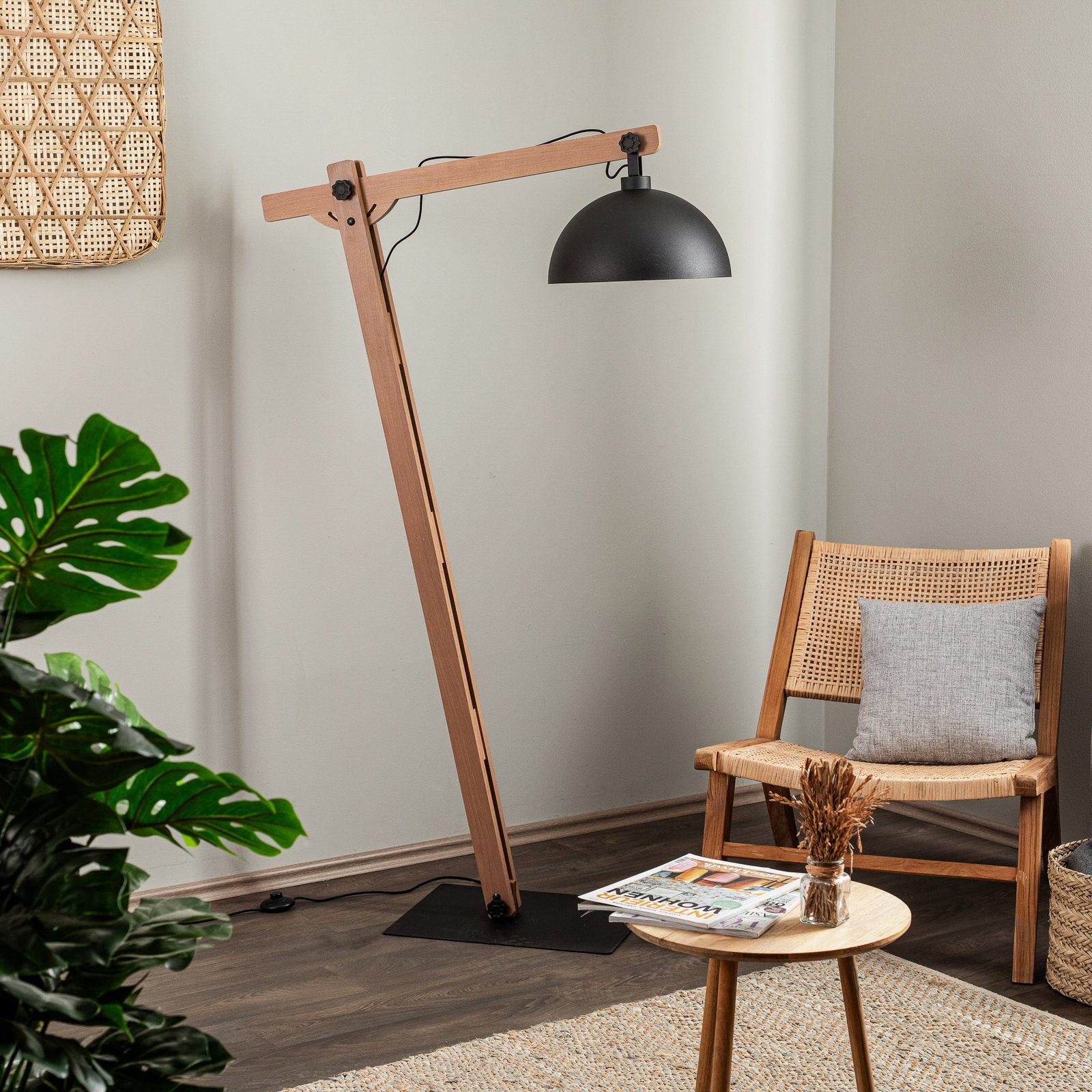 Stort Gulvlampe Wood - Envostar
