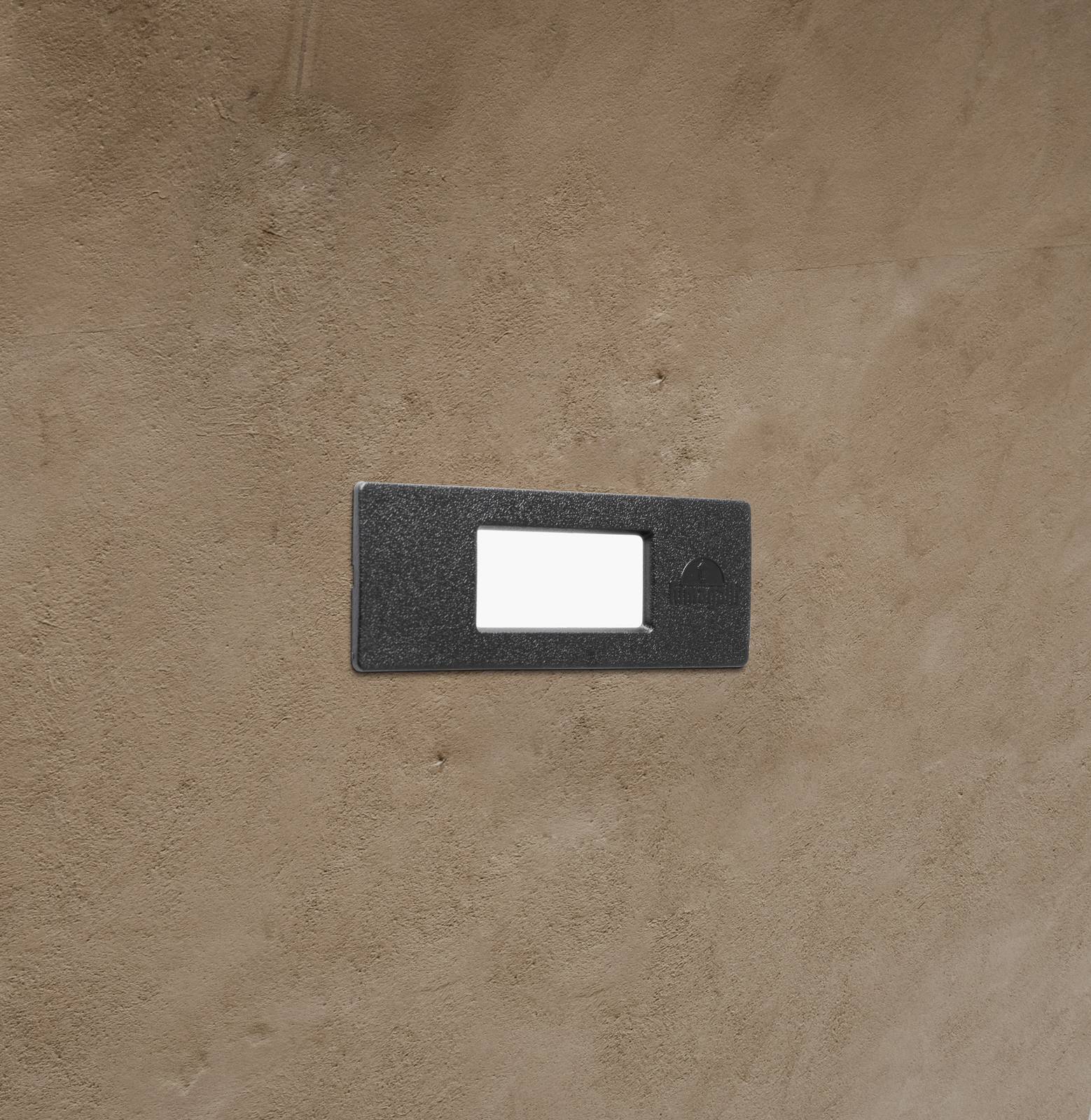 Zapustené svietidlo Nina IP55 čierna/opál 15 cm R7S CCT syntetická živica