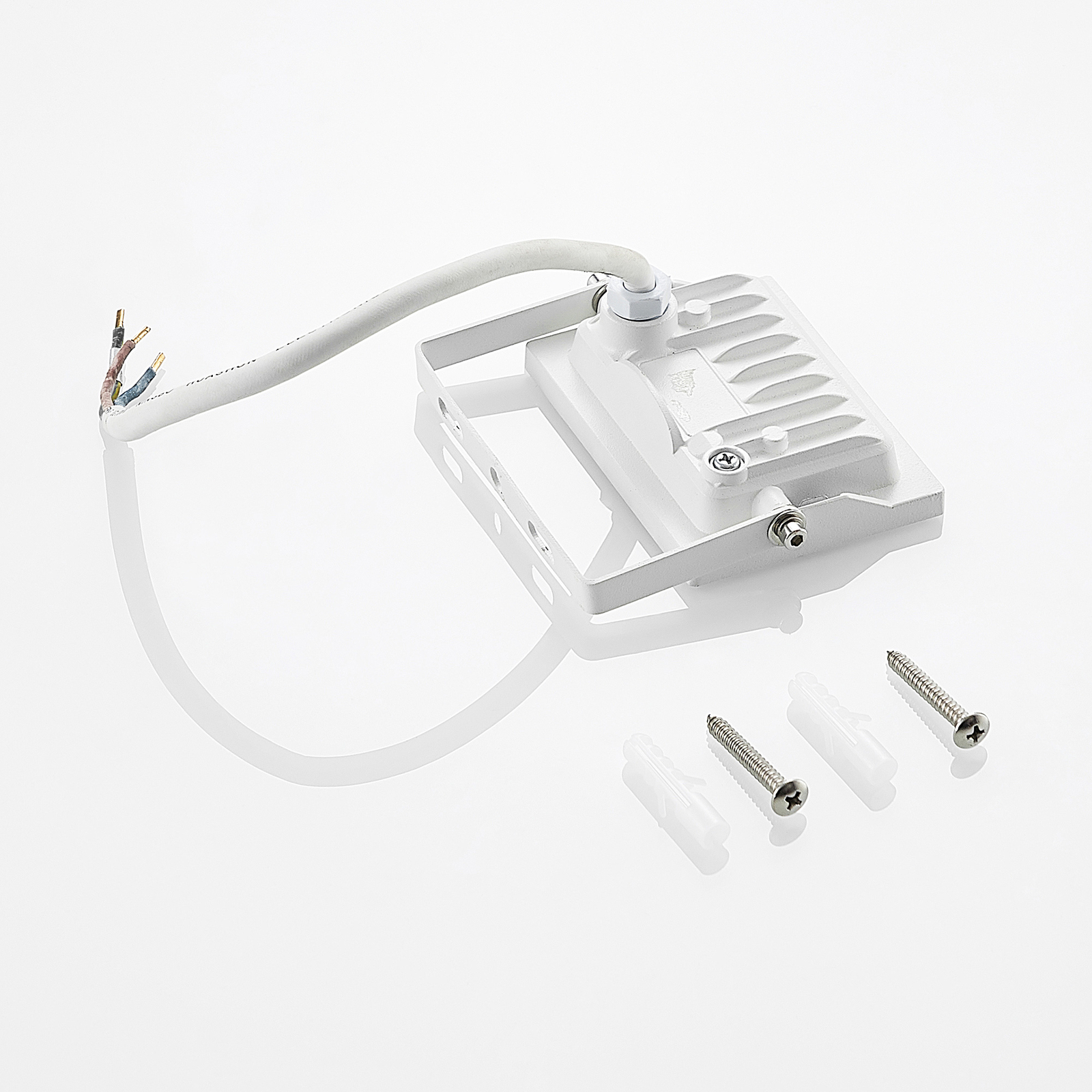 Lindby Aine foco LED exterior blanco 6,7 cm