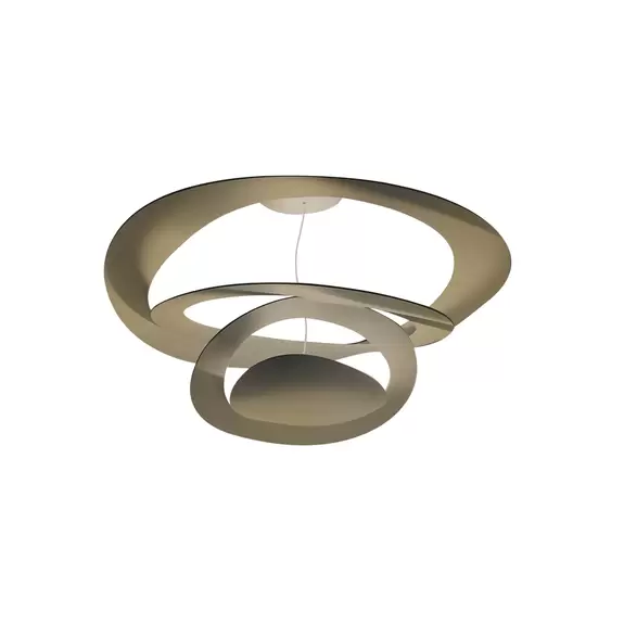 Lampenwelt Artemide Pirce Mini LED-Deckenleuchte, 3000K, gold