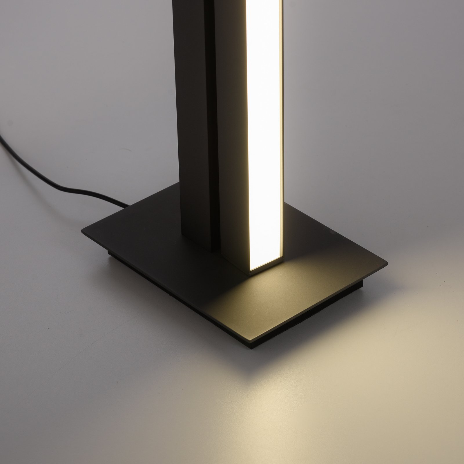 PURE Lines LED floor lamp, remote, anthracite