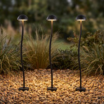 Lindby LED-Erdspießleuchte Soremi, schwarz, 3er-Set, IP44