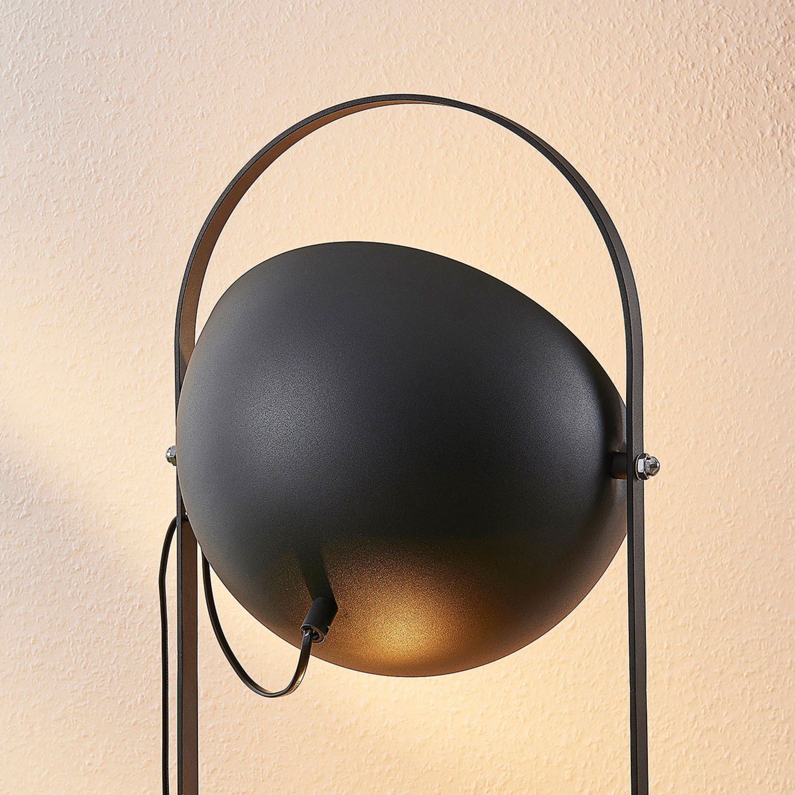 Muriel 3 Floor Lamp Black/Gold - Lindby