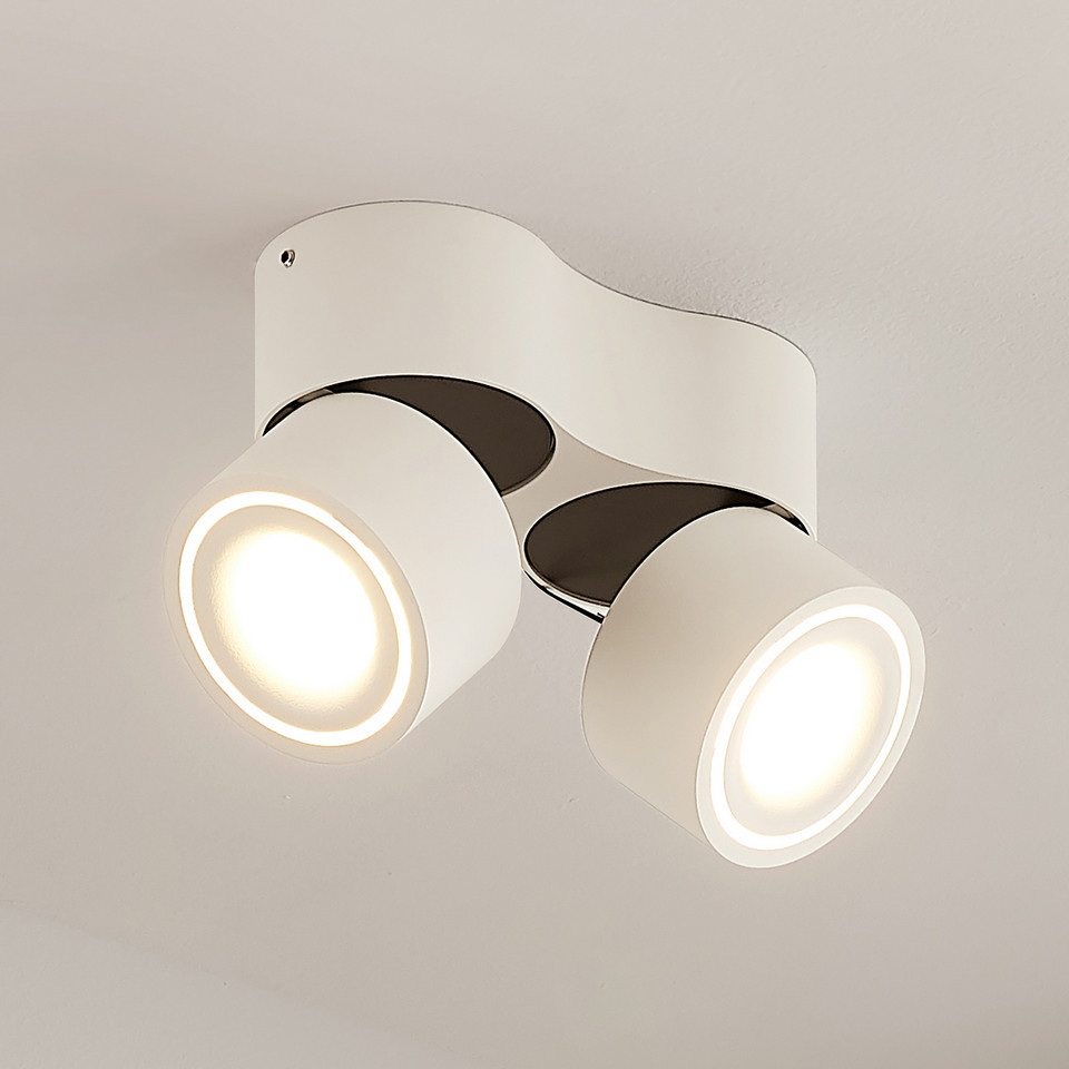 Arcchio Rotari 2 taklampa 2x6, vit från Arcchio