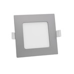 Prios LED-Einbaulampe Helina, silber, IP44, 22 cm