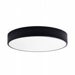 Lampa sufitowa Cleo dyfuzor szklany, czarna Ø 60cm