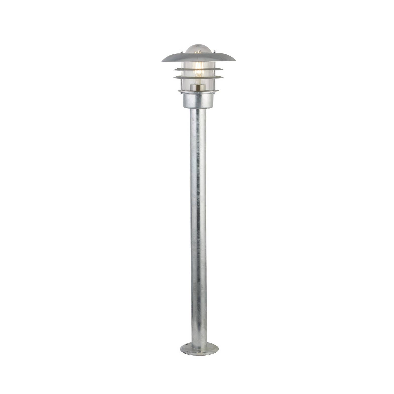 Wegeleuchte X Conrad, silber, IP44, Höhe 51 cm, Stahl