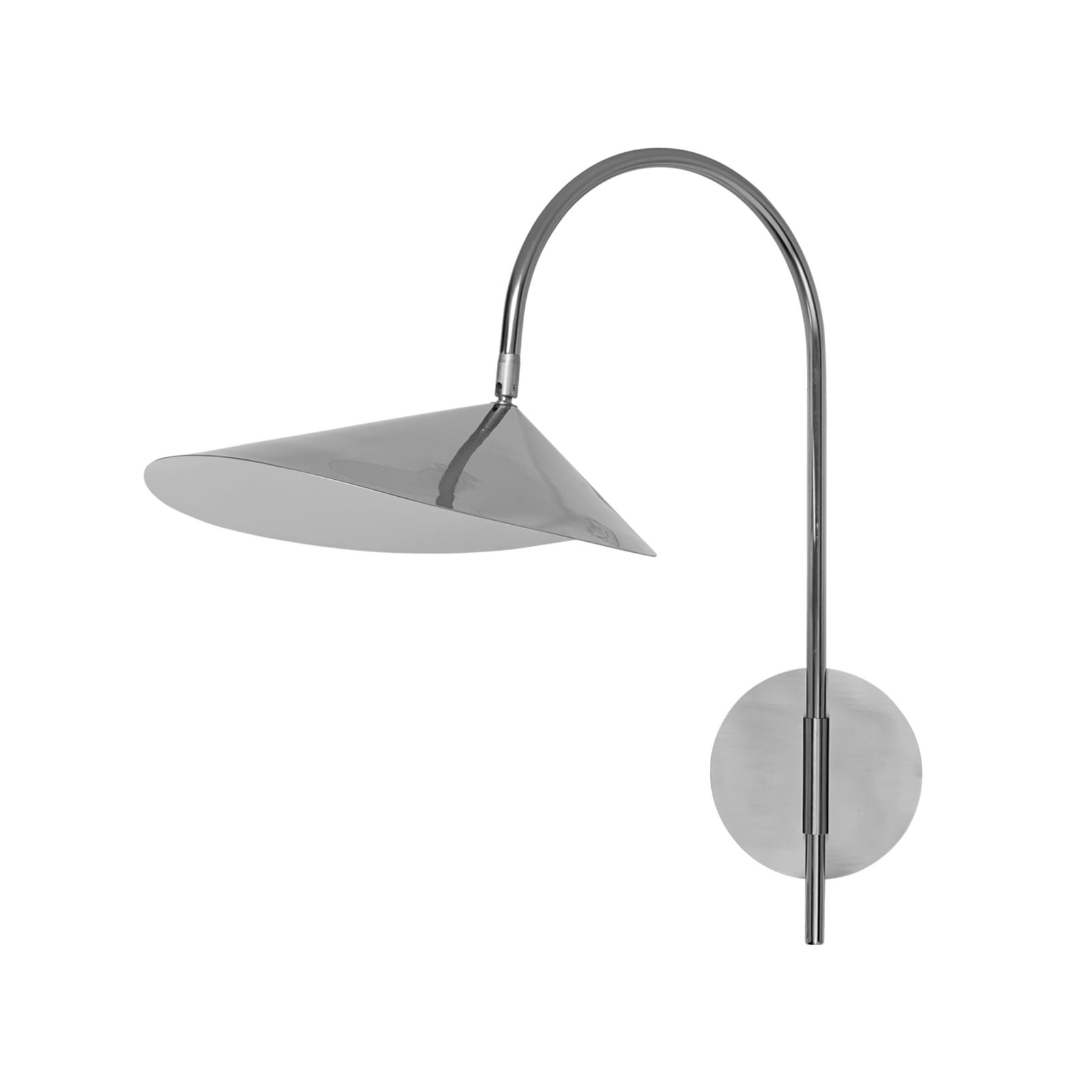 Arum wandlamp, roestvrij staal, metaal, 47 cm - ferm LIVING