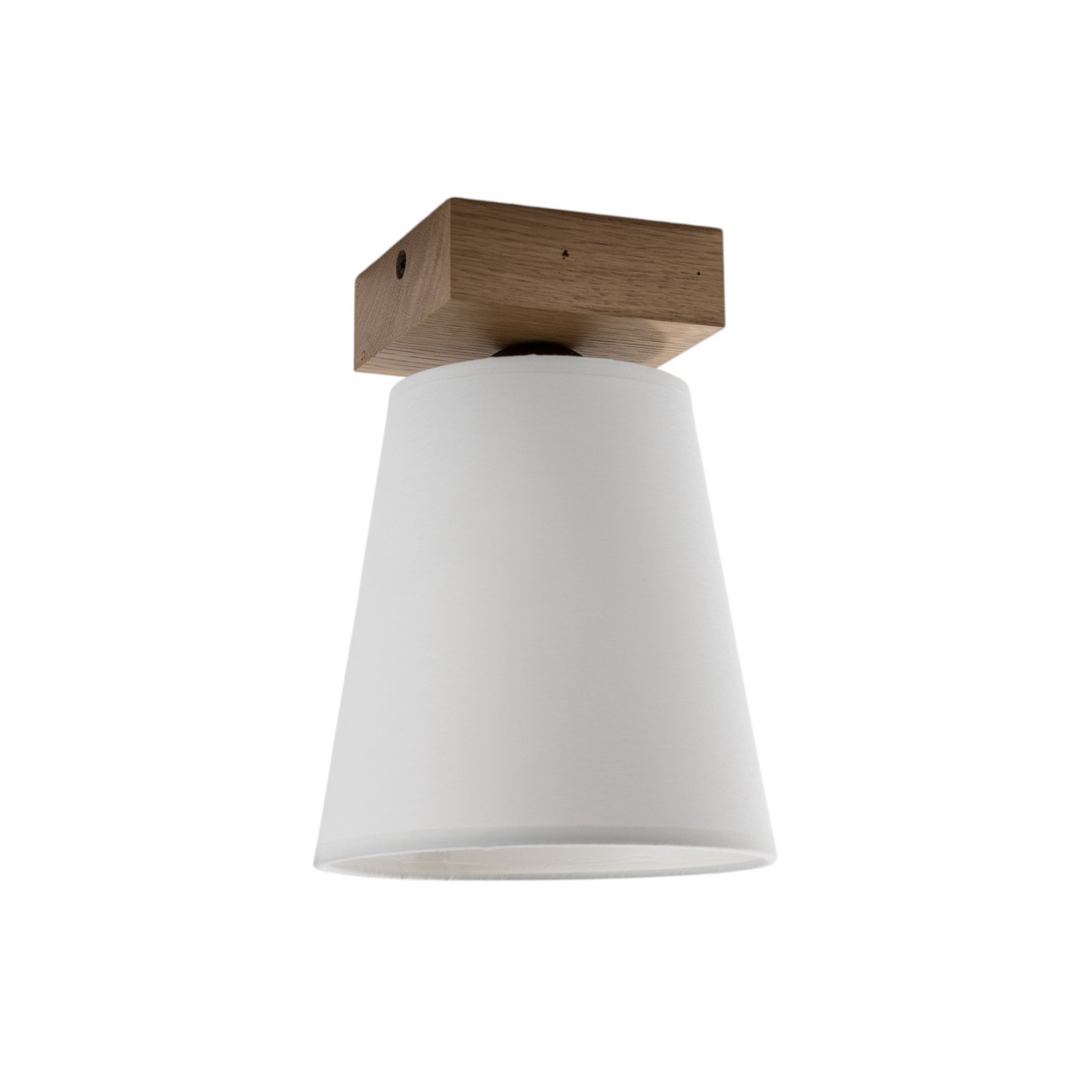 Envostar Risco ceiling lamp 1-bulb fabric shade white