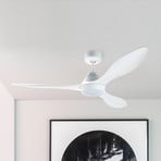 Polaris L LED ceiling fan, 3 blades, white