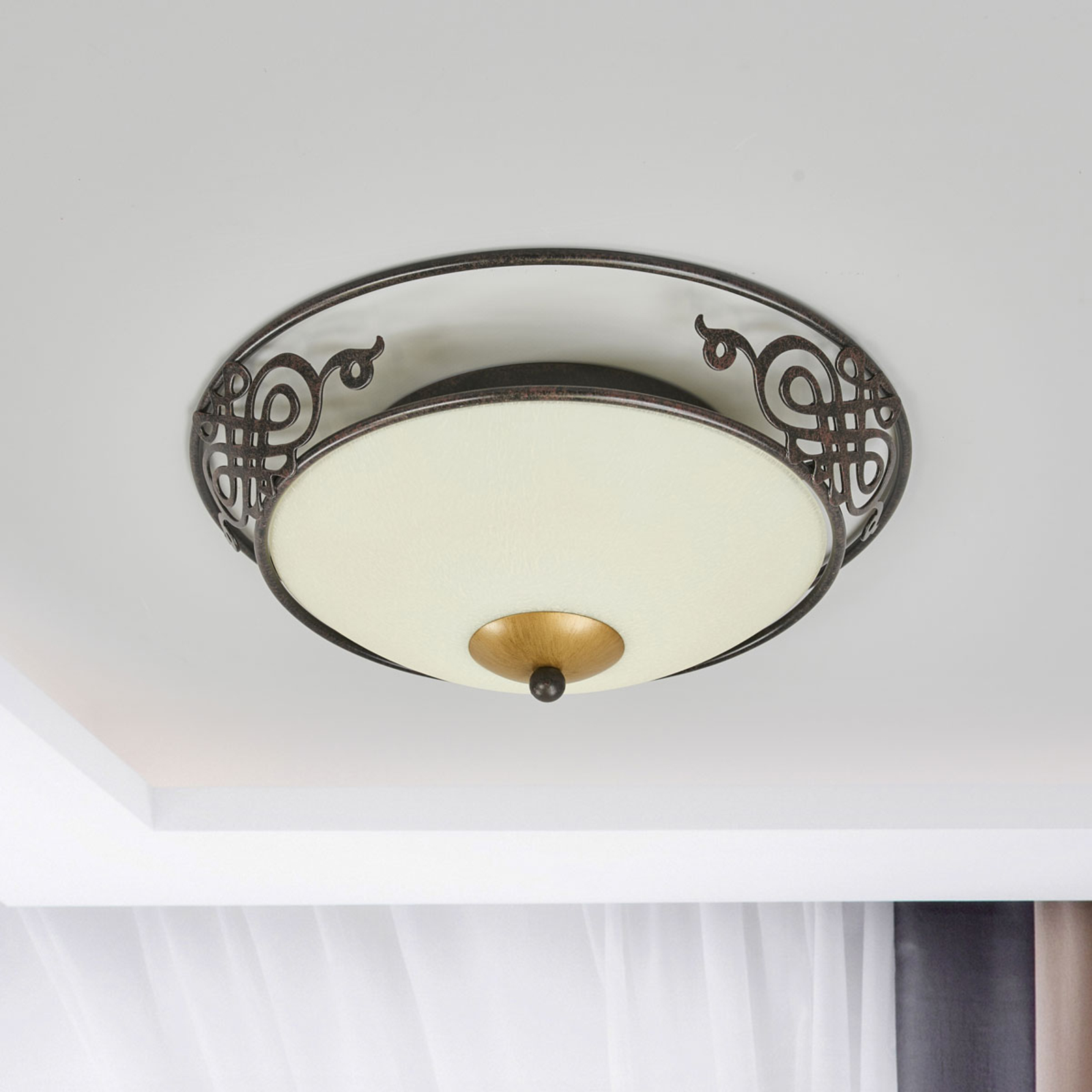 Rustikale Deckenleuchte Master | Lampenwelt.at