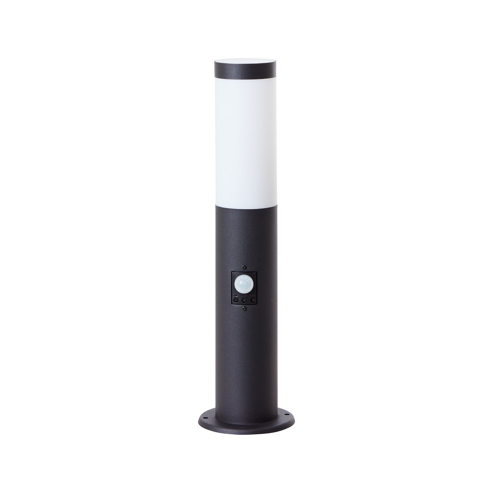 Dody Sensor pillar light, black, metal, plastic, E27