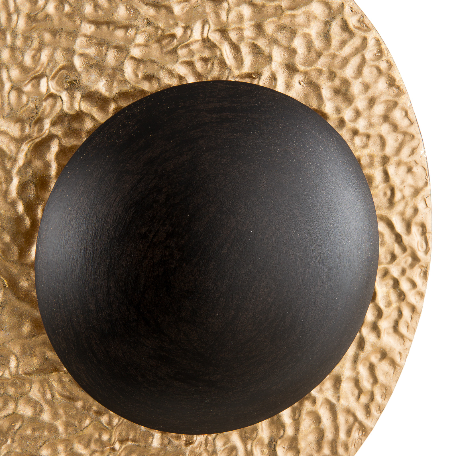 Vägglampa Satellite, guld-brun, Ø 40 cm