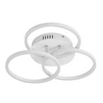 Qiana Round Ceiling Lamp LED White - Lindby