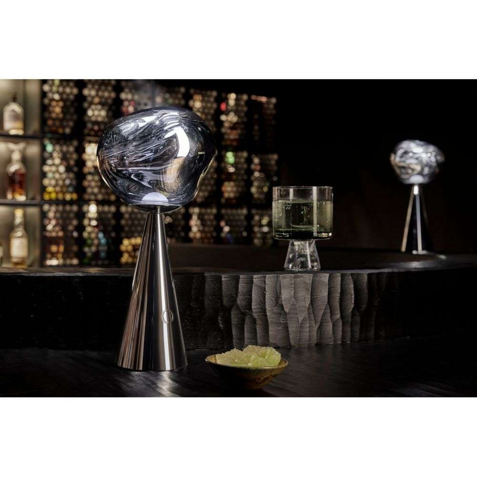 Melt Portable Candeeiro de Mesa Silver - Tom Dixon