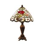 Flora - klasiska galda lampa Tiffany stilā