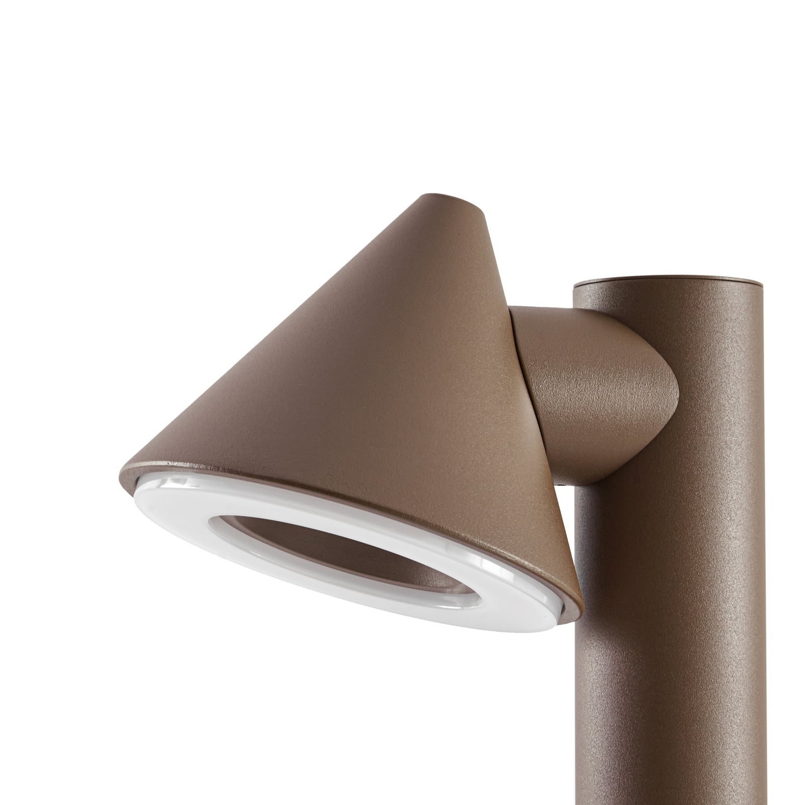 Soran LED ösvény világítás, fém, magasság 60 cm, barna, IP44 – Lindby