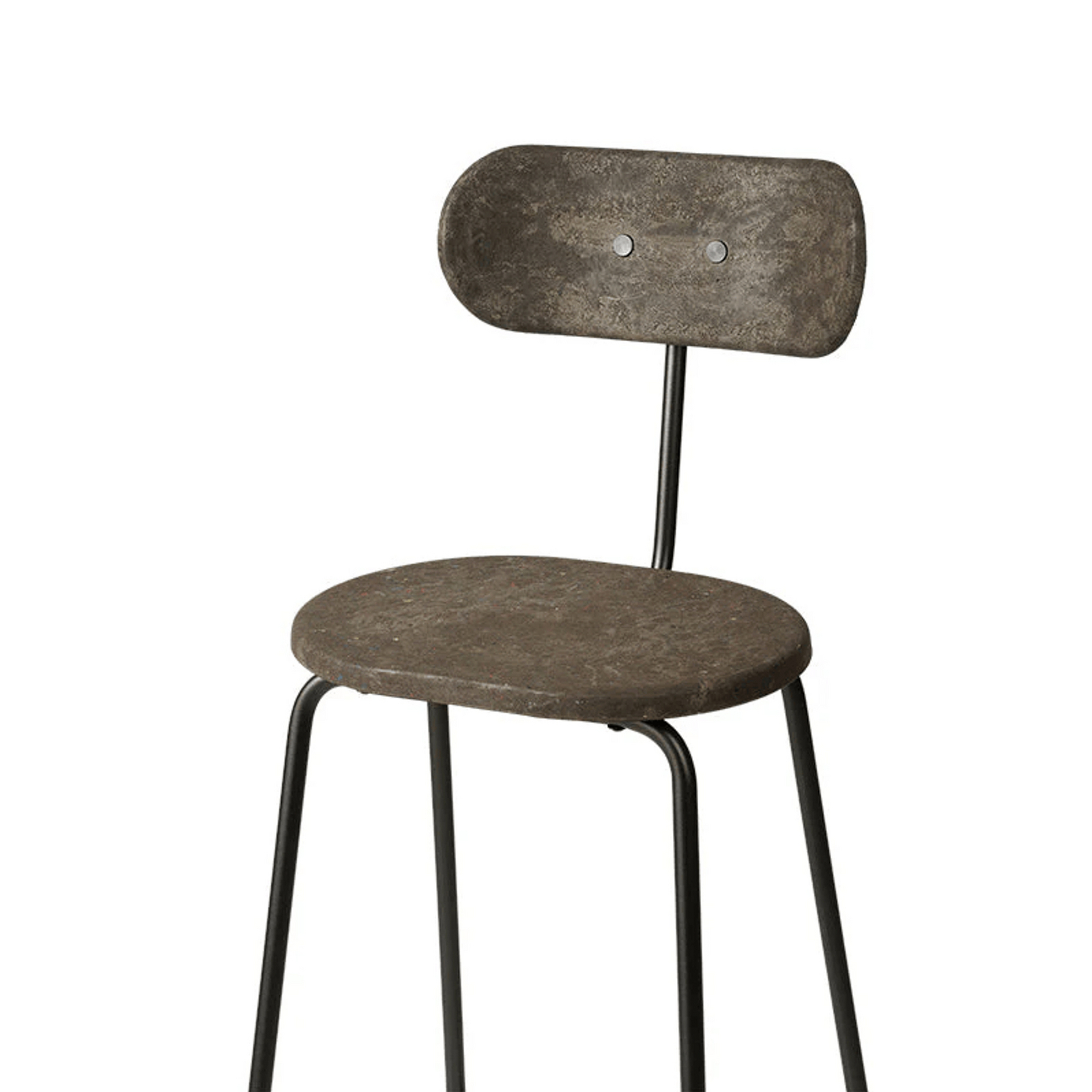 Scaun Earth cu spătar, maro, oțel, înălțime 99 cm - Mater Scaun Earth cu spătar, maro, oțel, înălțime 99 cm - Mater