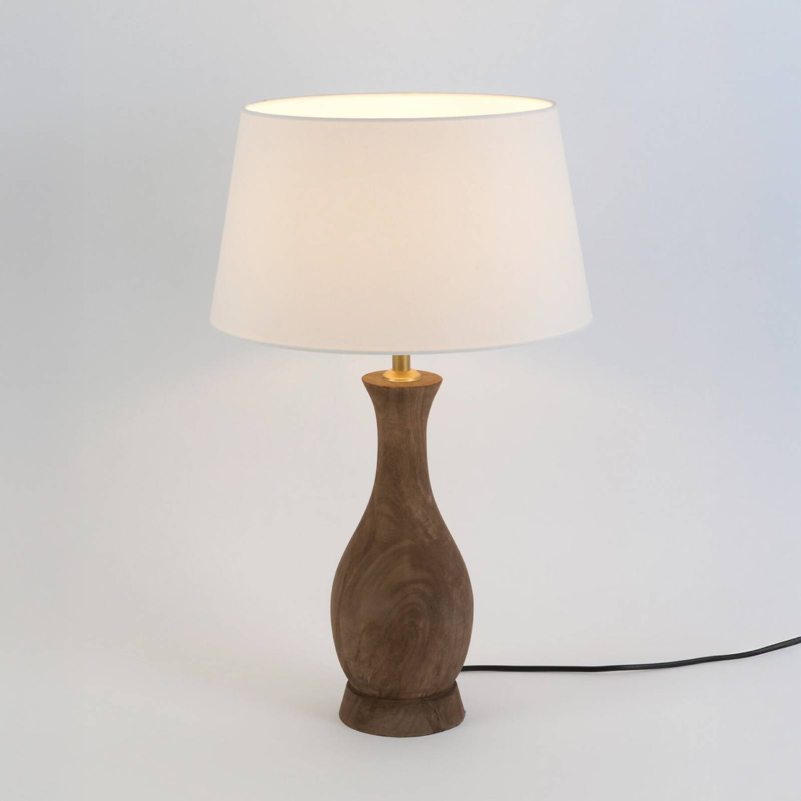 Holländer ANTELAO Tafellamp voor woonkamer / eettafel - hout donker - schemerlamp