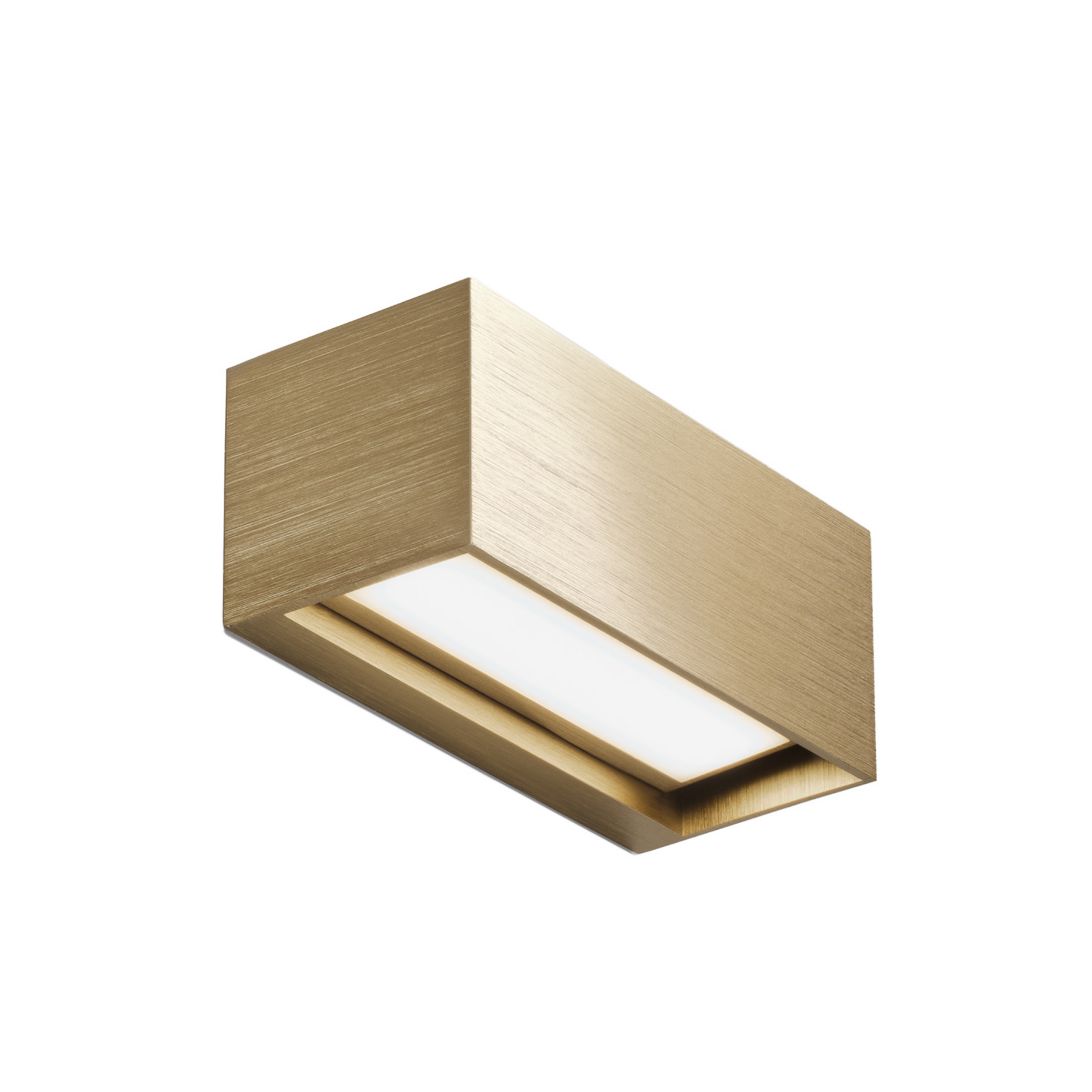 Linea W1 LED-seinävalaisin messinki 15 cm, CCT, IP54 - Light-Point