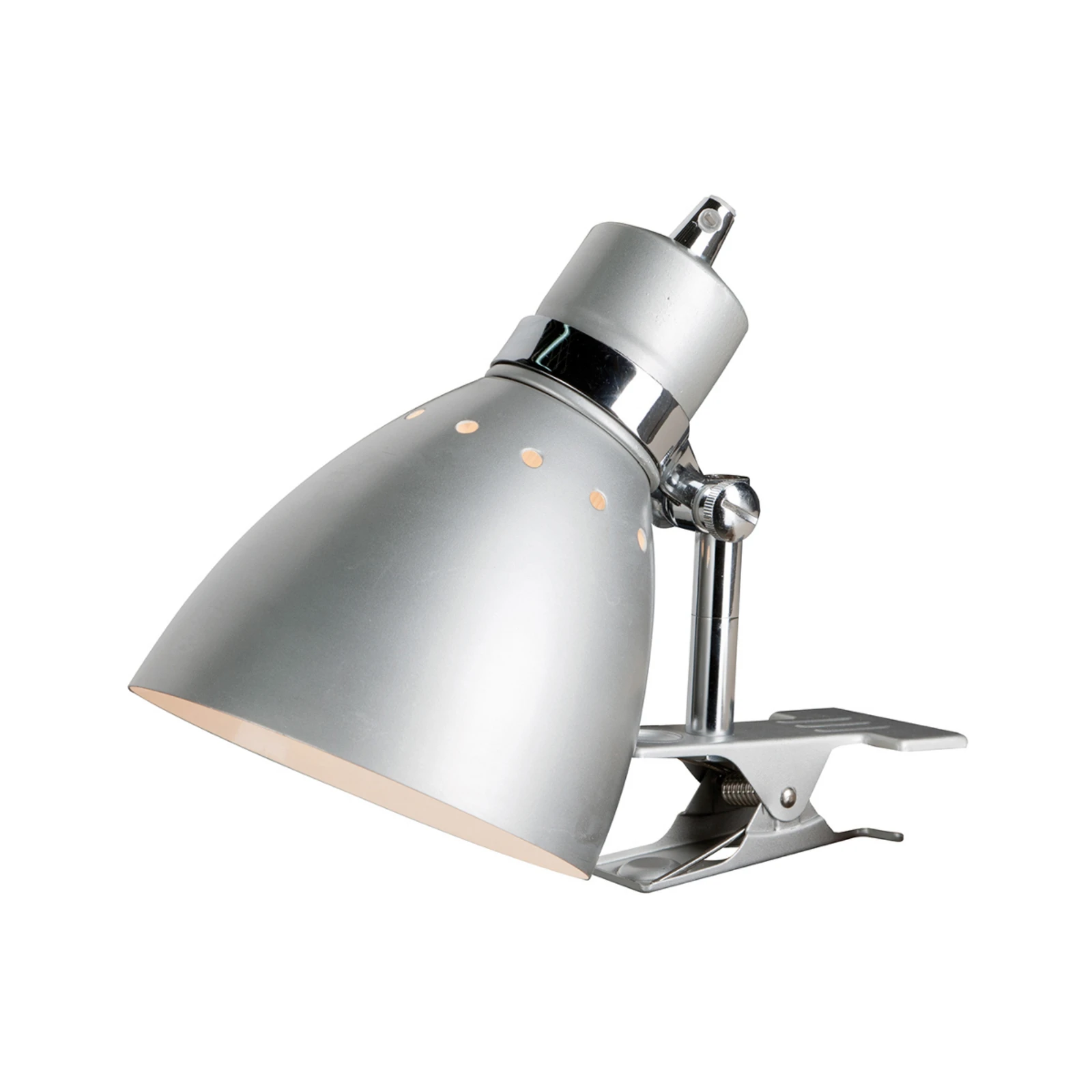 Lampe à pince Spring, acier brossé