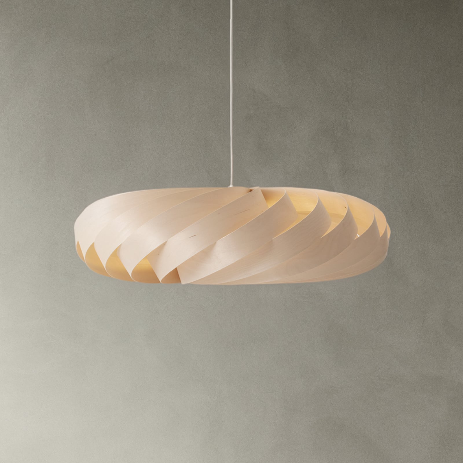 Lampada a sospensione Tom Rossau TR5, Ø 100 cm, colore naturale, legno di Lampada a sospensione Tom Rossau TR5, Ø 100 cm, colore naturale, legno di