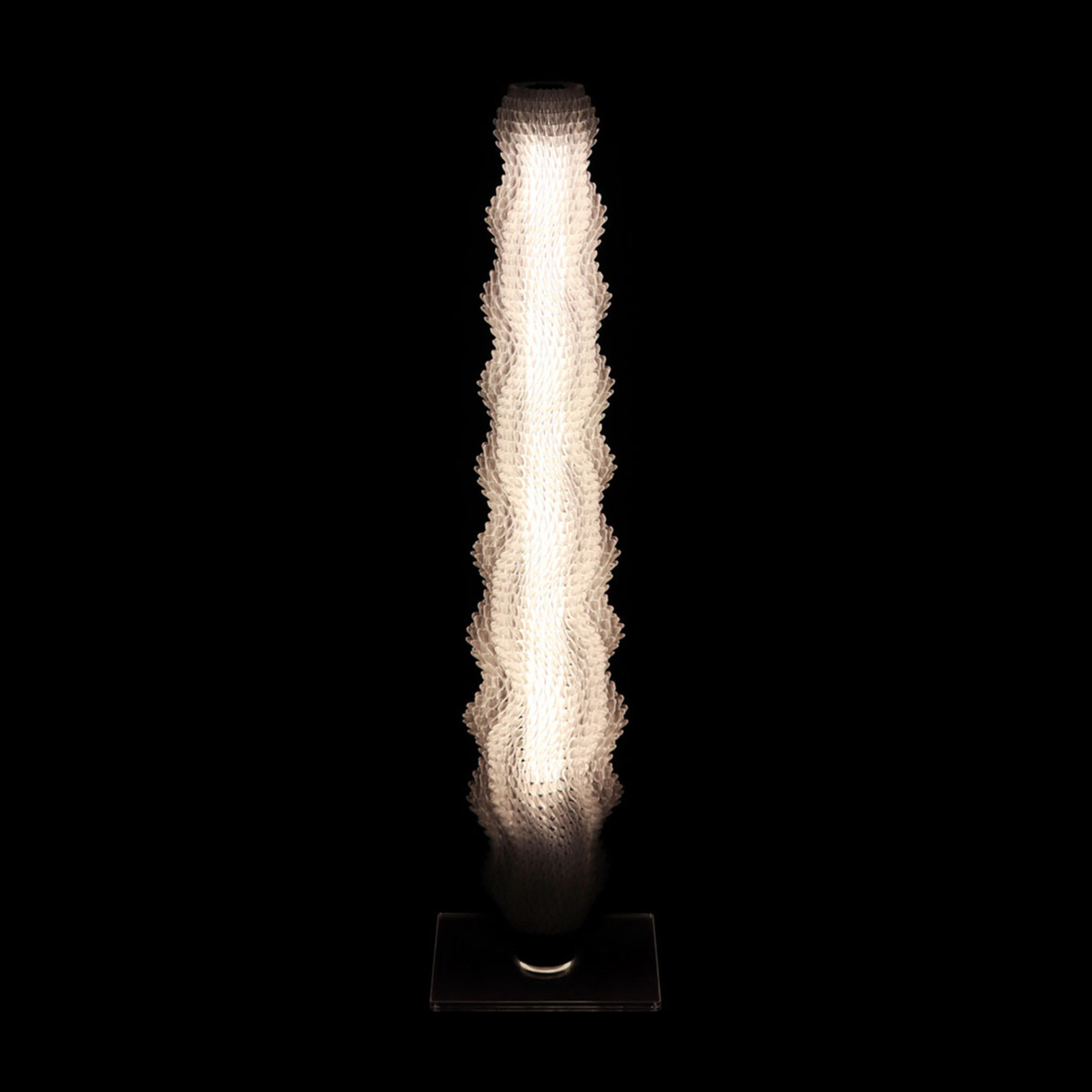 Lampada LED da terra Intreccio Koral 75, 75 cm