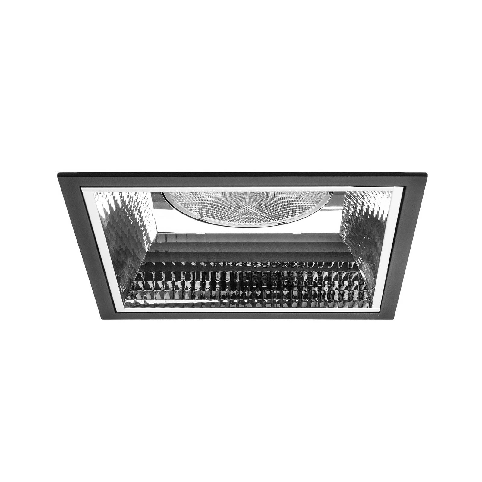 BRUMBERG Apollo Mega facettiert, eckig, DALI, 4000K, schwarz