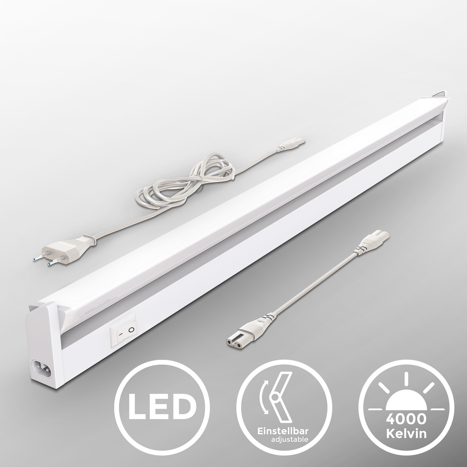 LED meubelverlichting Hike, wit, L 54,7 cm, 4.000 K LED meubelverlichting Hike, wit, L 54,7 cm, 4.000 K