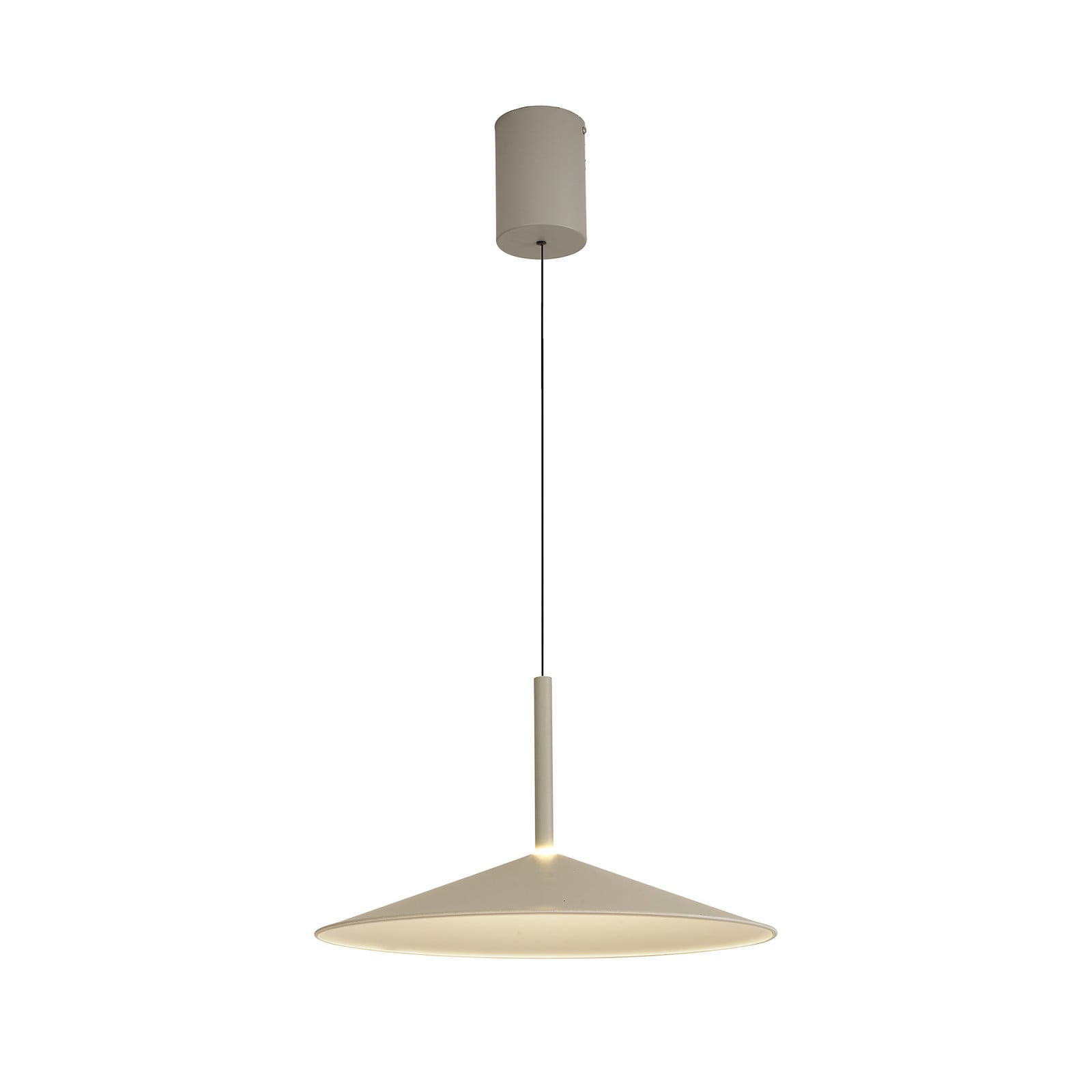 Mantra Iluminación Calice LED viseća svjetiljka, siva, Ø 47,5 cm, podesiva po visini - Kuhinja - Sivo - Aluminij