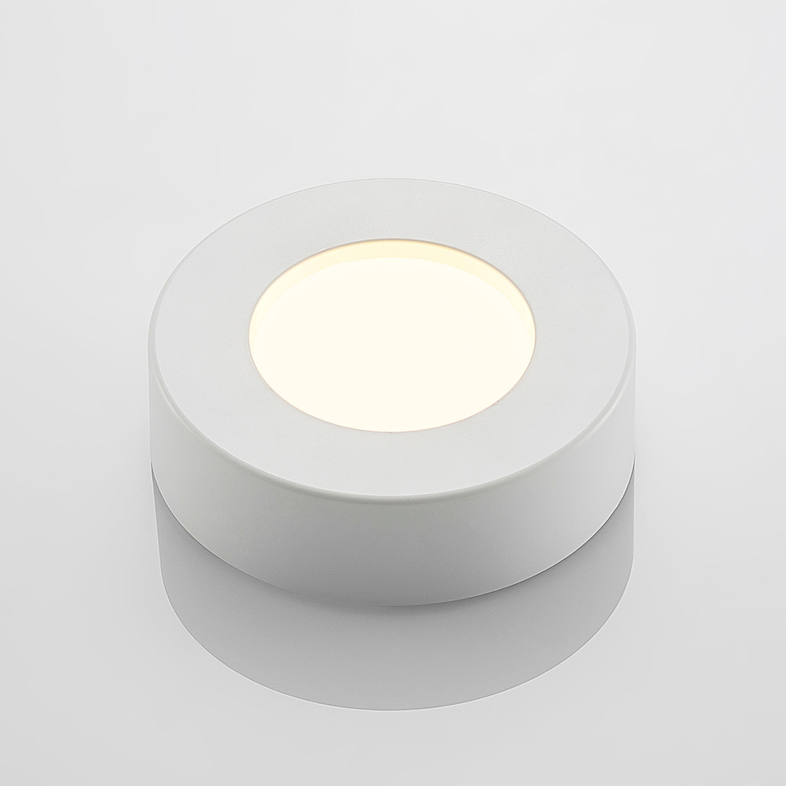 Prios LED stropné svietidlo Edwina, biele, 12,2 cm, stmievateľné