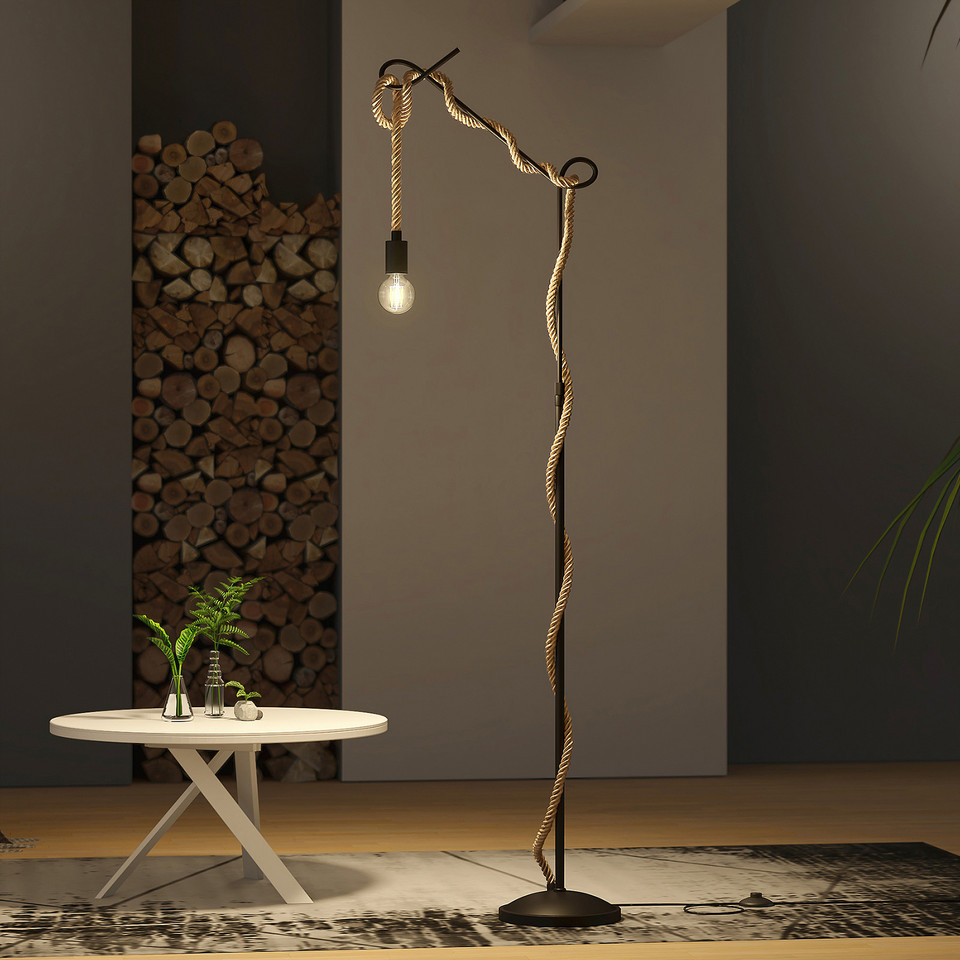 Lucande Ropina Golvlampa, svart från Lucande