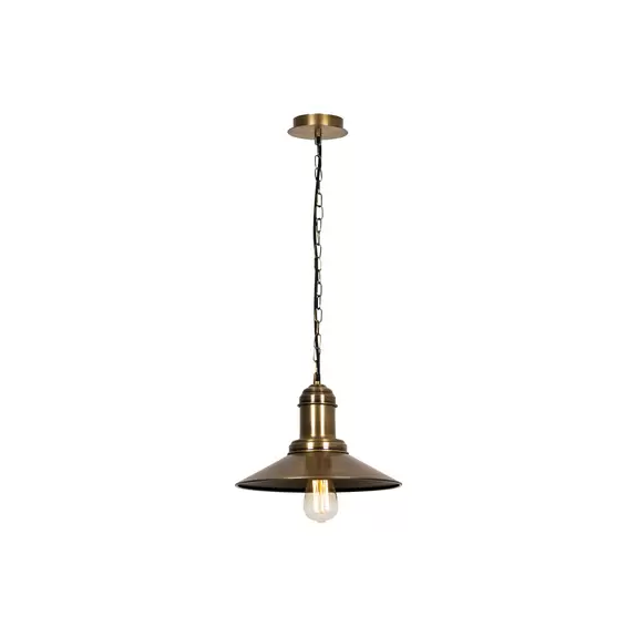 Lampenwelt Hängeleuchte Sivani MR-639 1-flg. Ø30cm gold antik