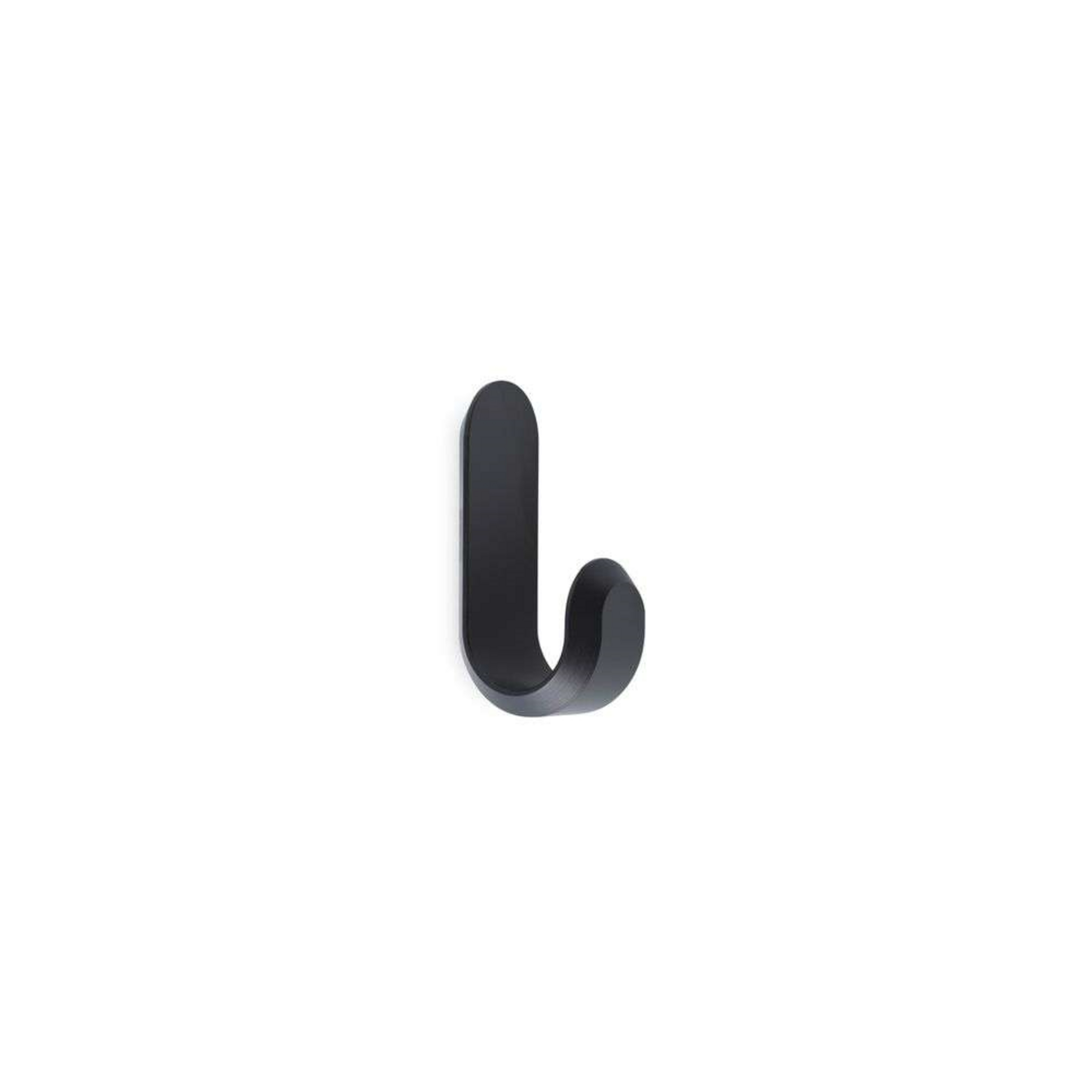Curve coat hooks, mini, 2 pcs, black - Normann Copenhagen