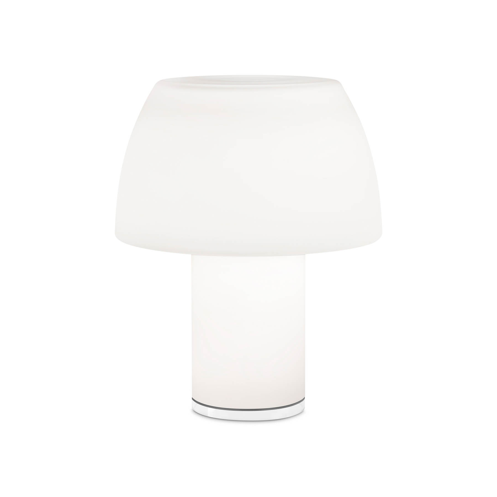 Lampada da tavolo LED Nemo Lorosae, bianco, vetro, IP54, USB