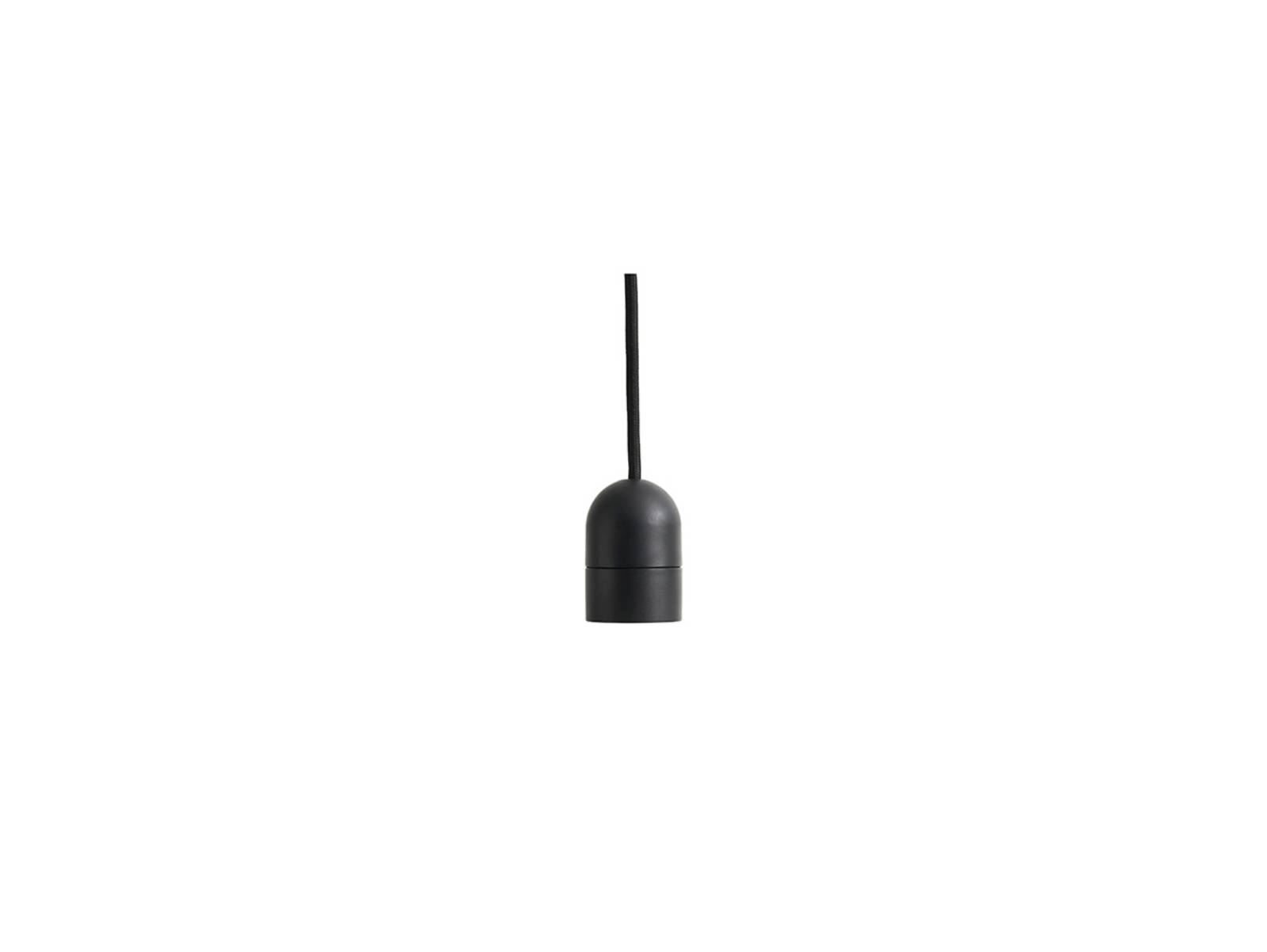 HAY E27-Pendelfassung COMMON, schwarz, Ø 4,5 cm