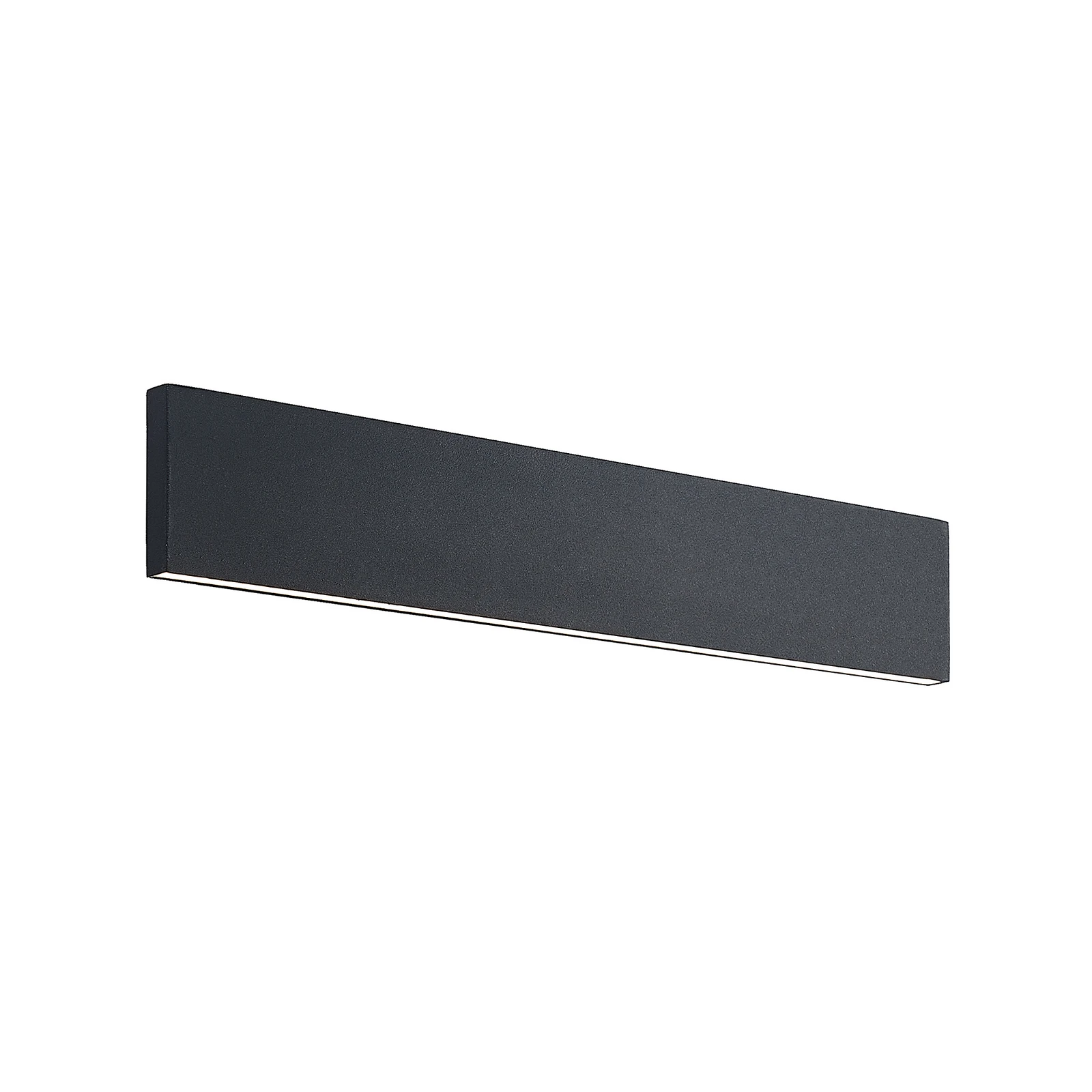 Lindby LED-vägglampa Ignazia, 47cm, svart, metall, upp/ner