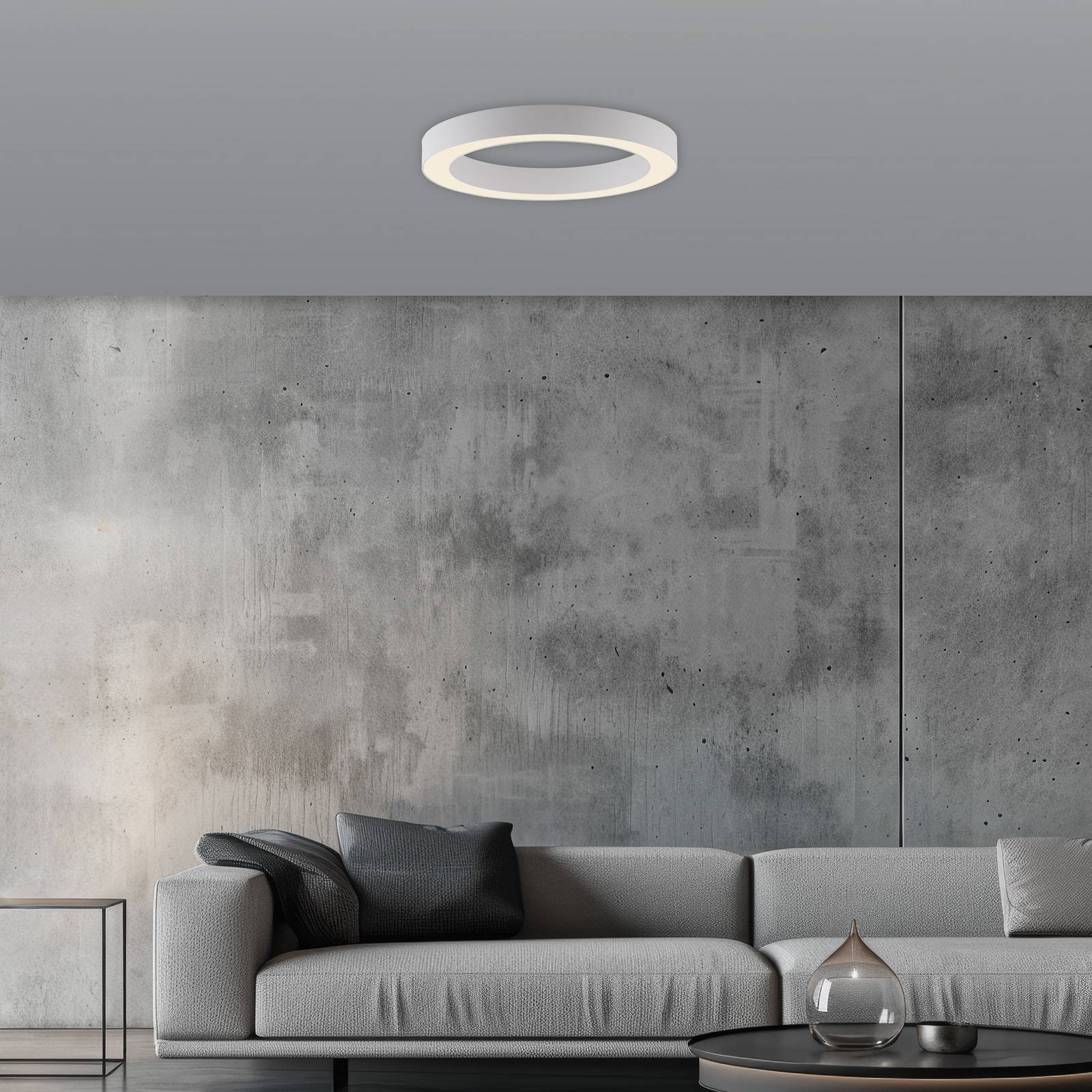 PURE LED-Deckenlampe Lines, Ø 35 cm, weiß, CCT günstig online kaufen