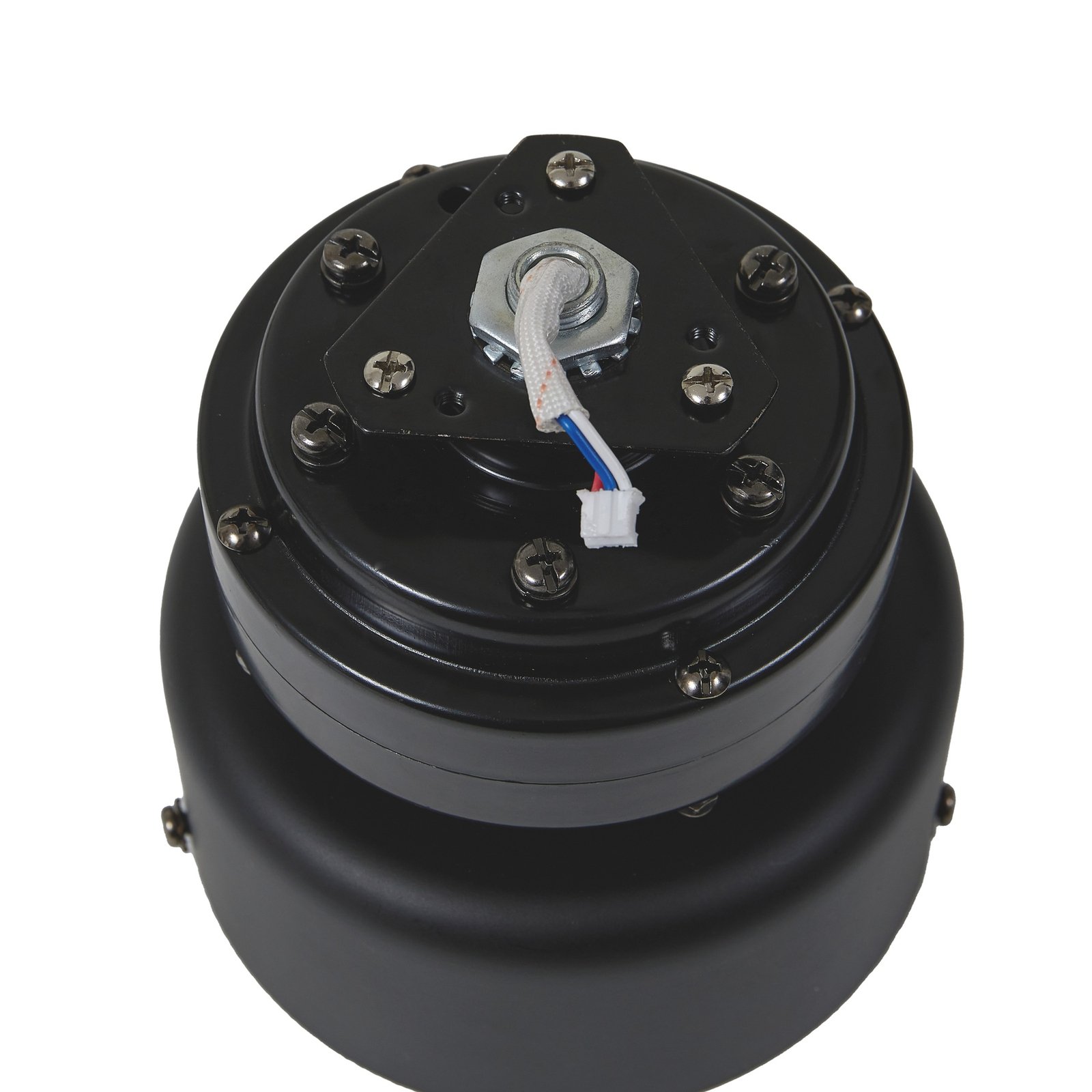Lindby LED-Deckenventilator Enon, schwarz, DC-Motor, leise