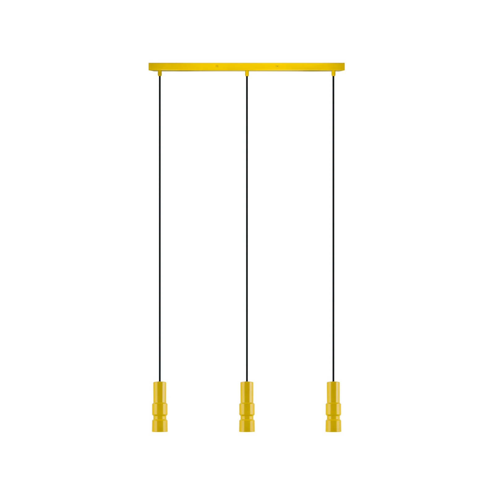 Lampada a sospensione OSRAM Decor Bolty, gialla, lunghezza 66 cm, a 3 luci