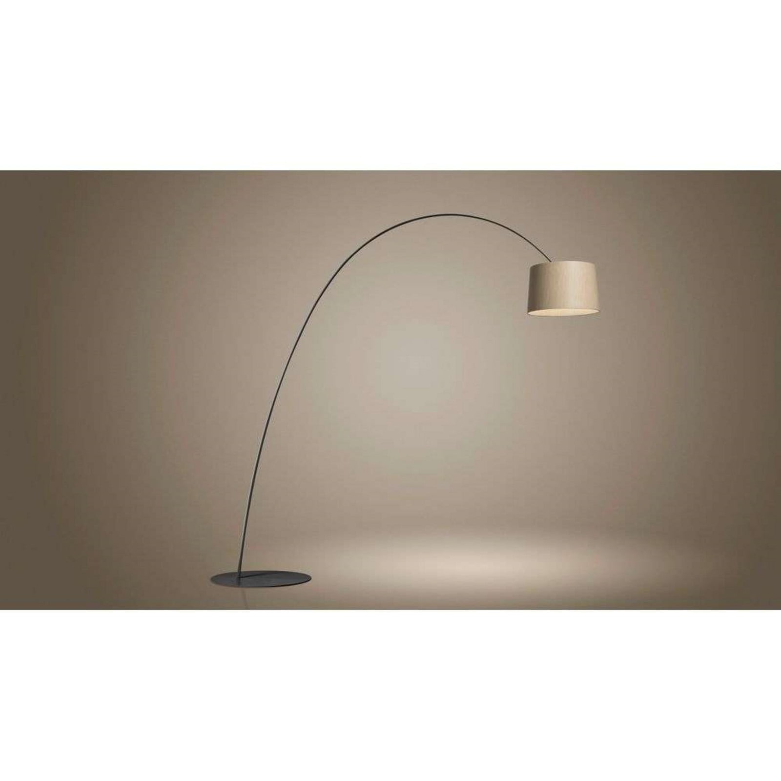 Twiggy Elle Wood gulvlampe, dæmpbar, træ/sort Foscarini - Stue - Metal