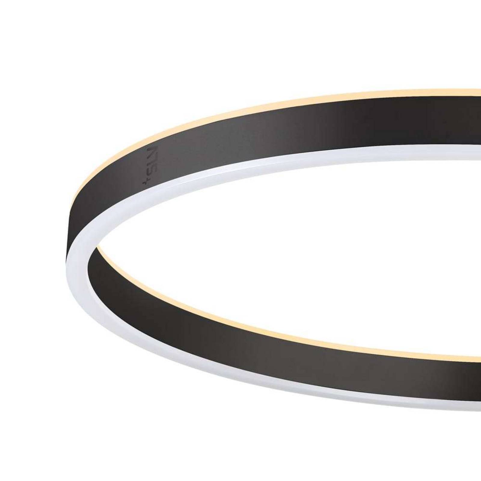 SLV One Straight Vloerlamp voor woonkamer / eettafel - modern - zwart - metaal - staande lamp - dimbaar