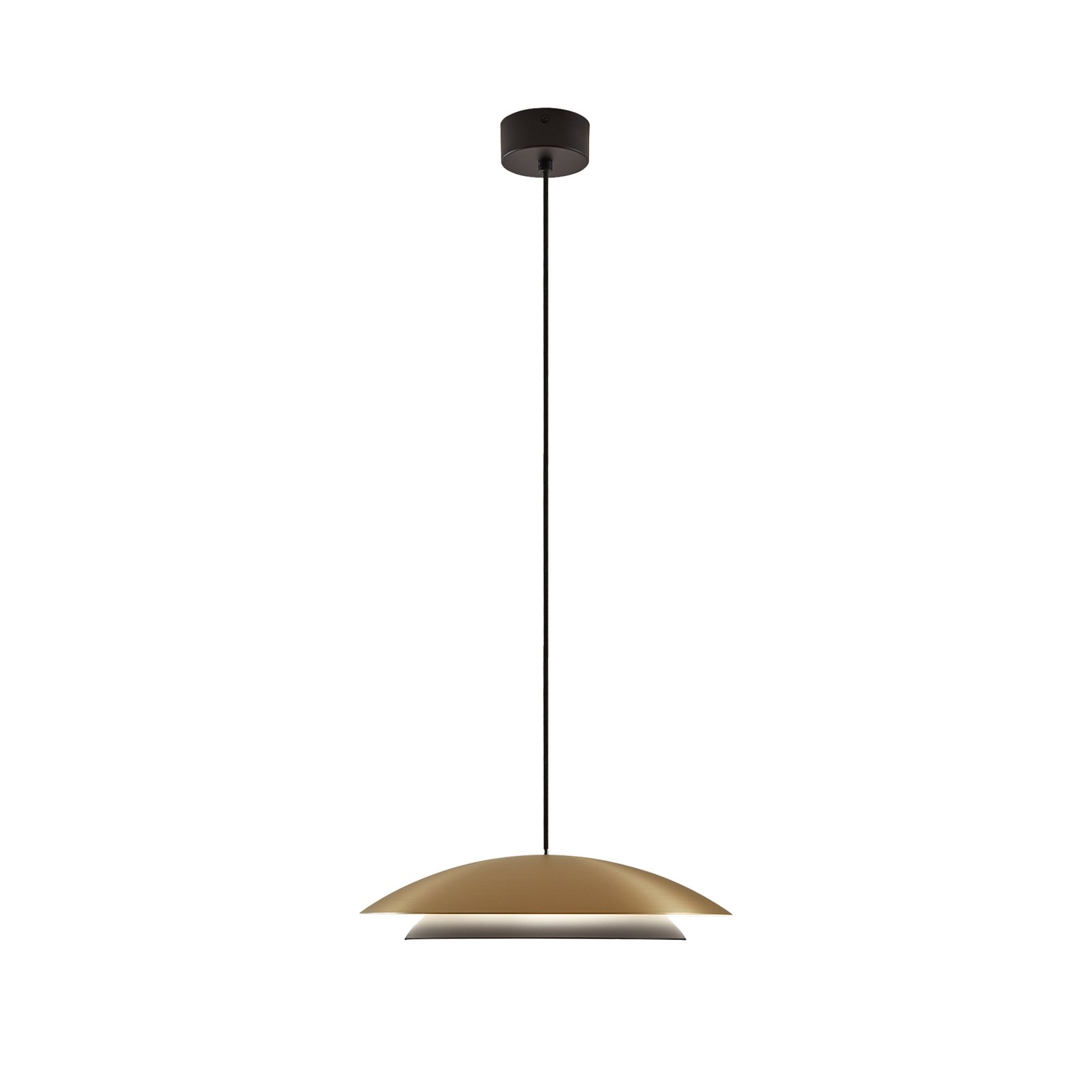 LEDS-C4 LED pendant light Noway Small gold matt, CCT, central