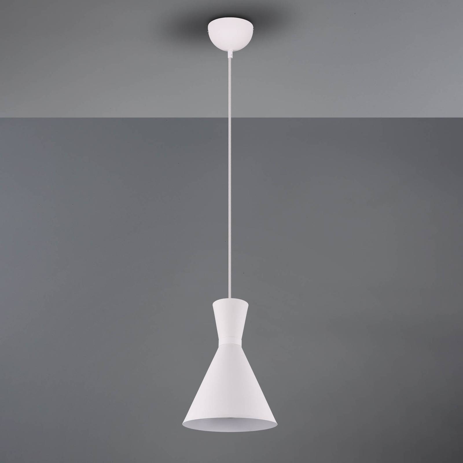 Image of Reality Leuchten Suspension Enzo, à une lampe, Ø 20 cm, blanche 4017807459845