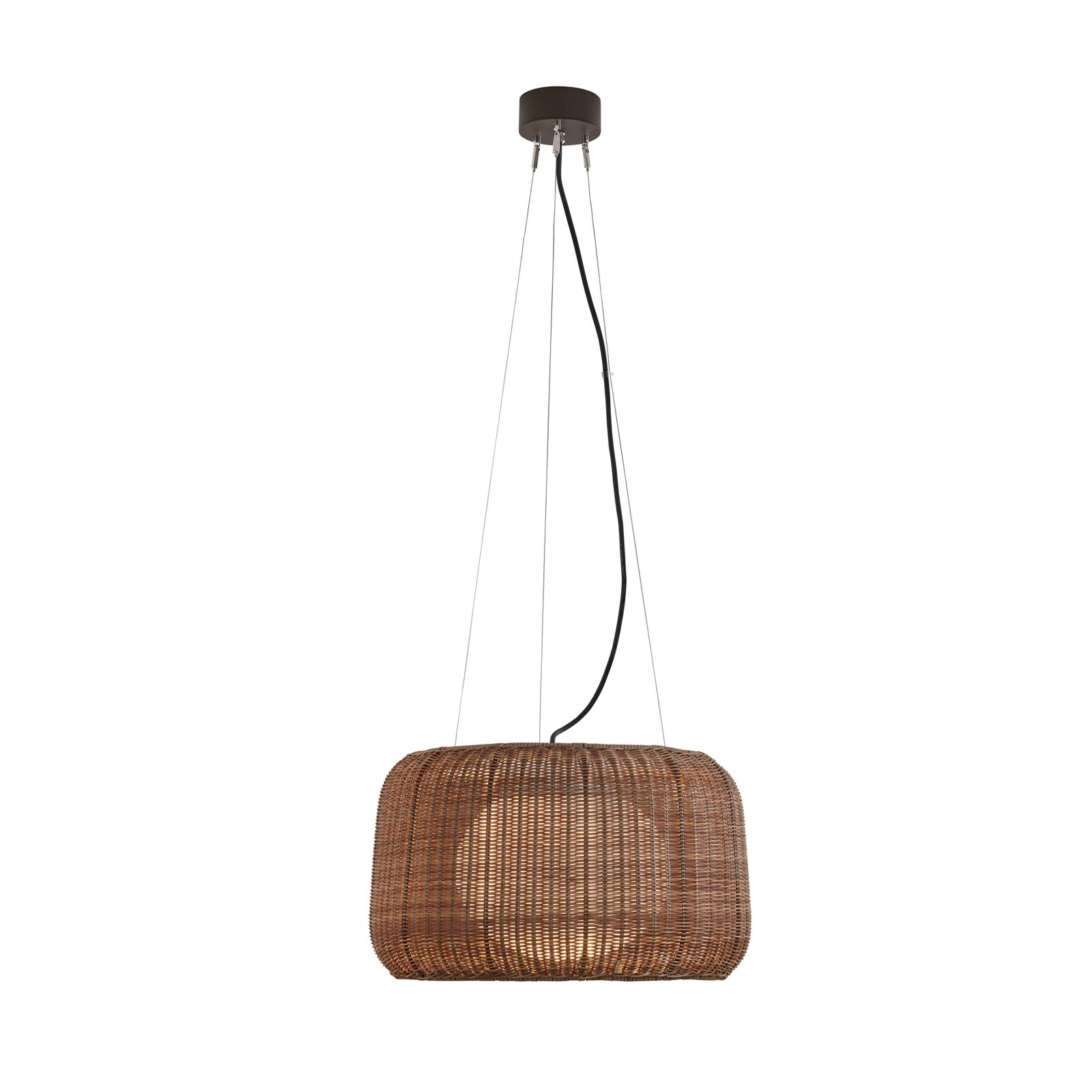 Bover LED hanging light Fora S, graphite brown/brownØ 50 cm