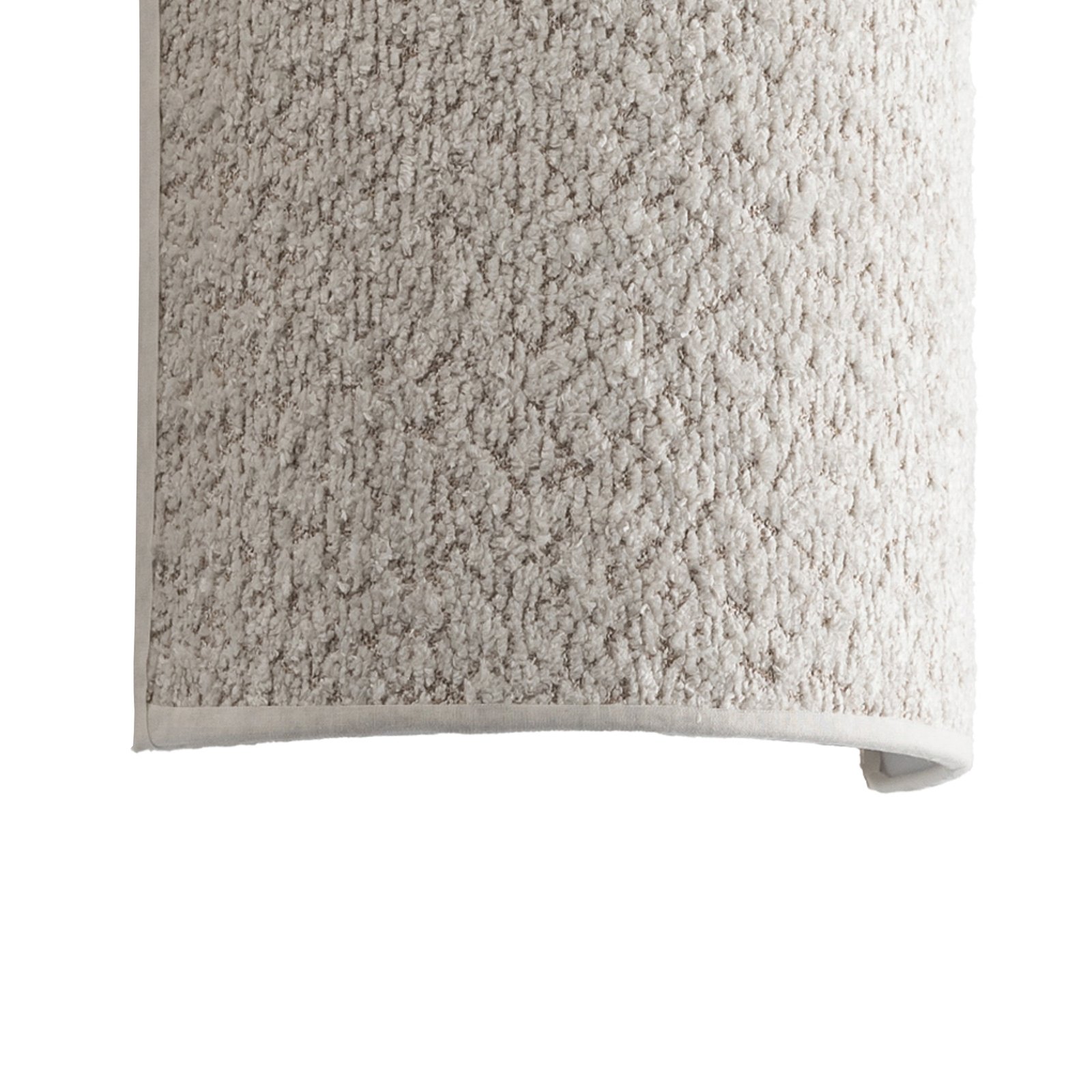 Vegglampe Boucle av stoff, ecru