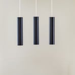 Hanglamp Tube, zwart, 3-lamps