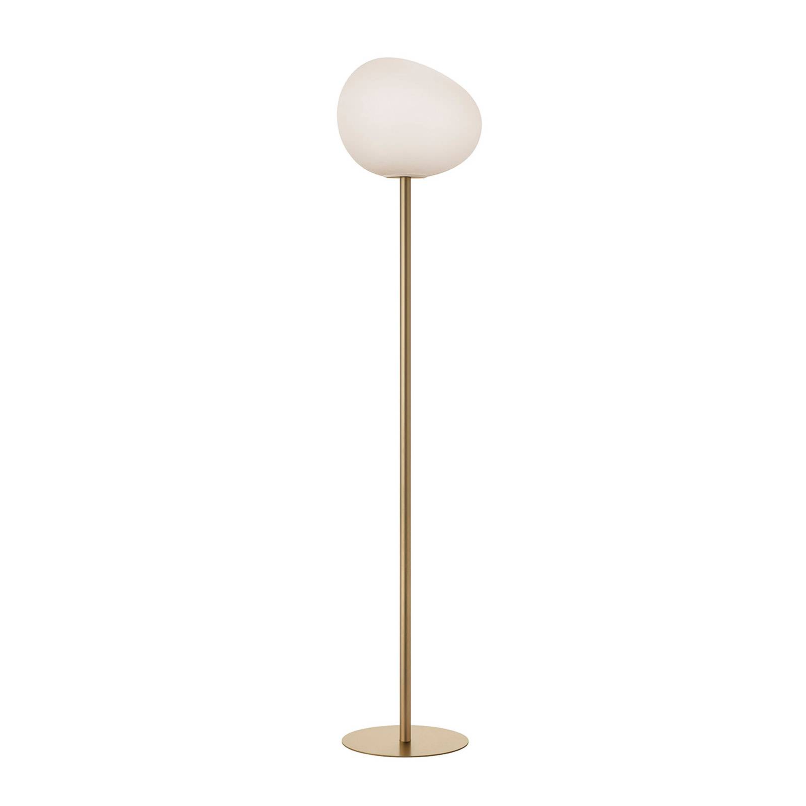 Foscarini Gregg media stojaca lampa, 151 cm, zlatá