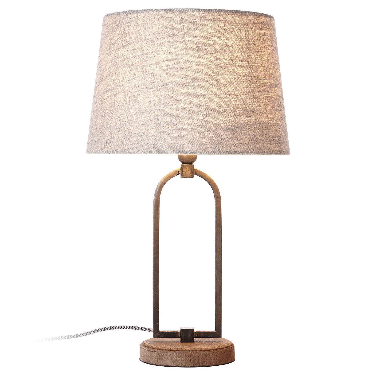 Sora table lamp with a stylish fabric lampshade