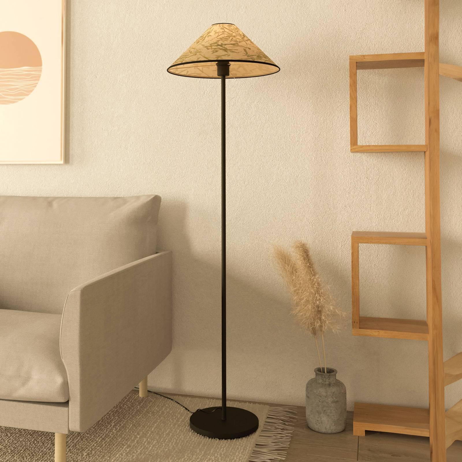 Lampa stojąca Oxpark 146,5 cm zielona/biała/czarna